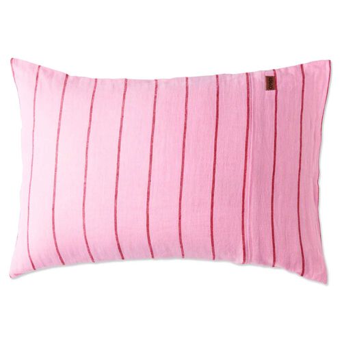 Kip&Co Iced Vovo Stripe Linen Pillowcases 2P Std Set